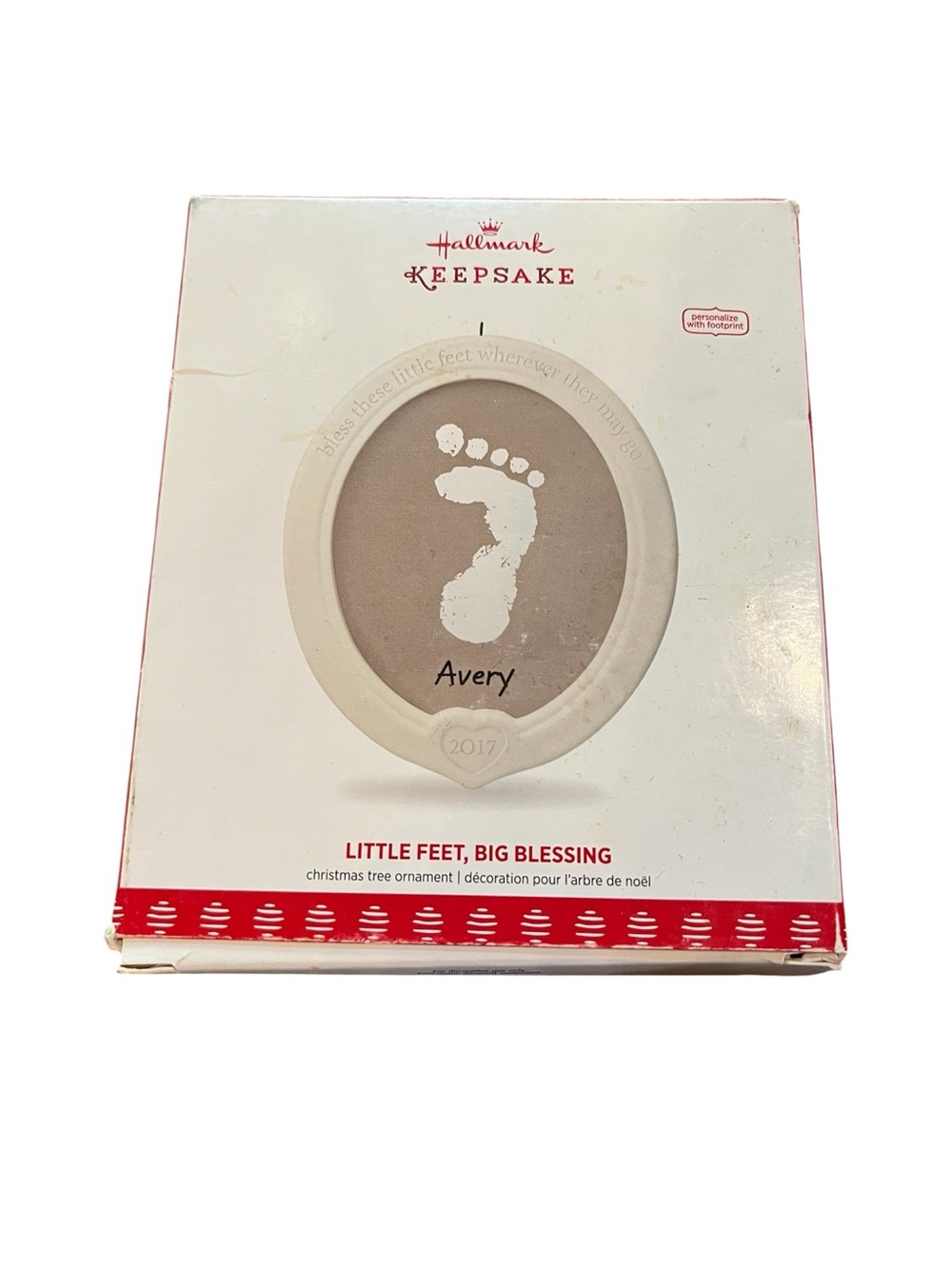Hallmark Keepsake Little Feet Big Blessing Ornament